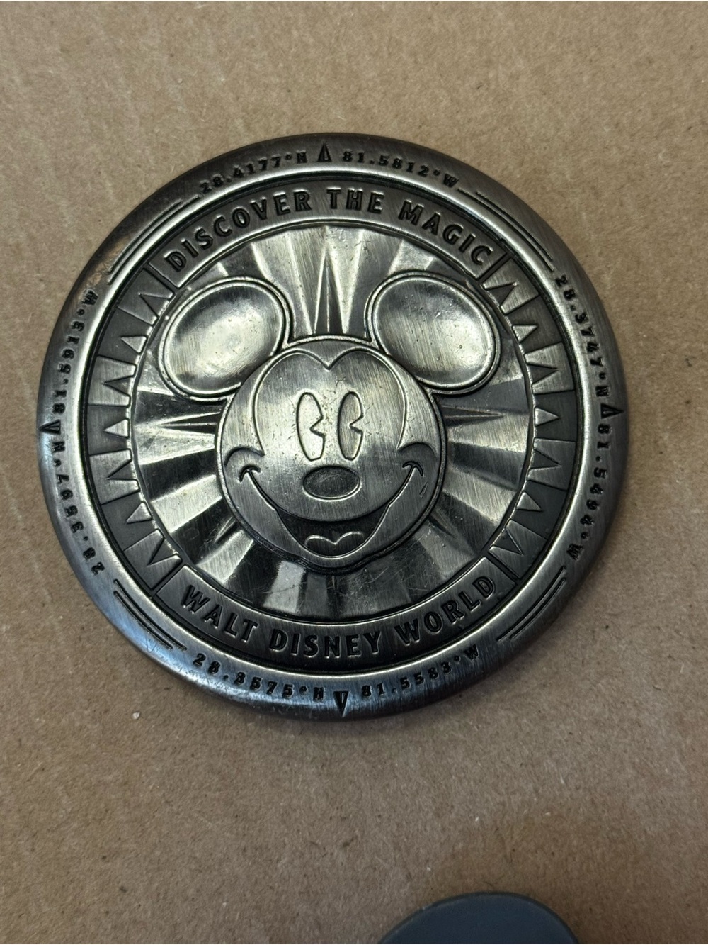 Disney Silver-Tone Mickey Magnetic bottle opener
